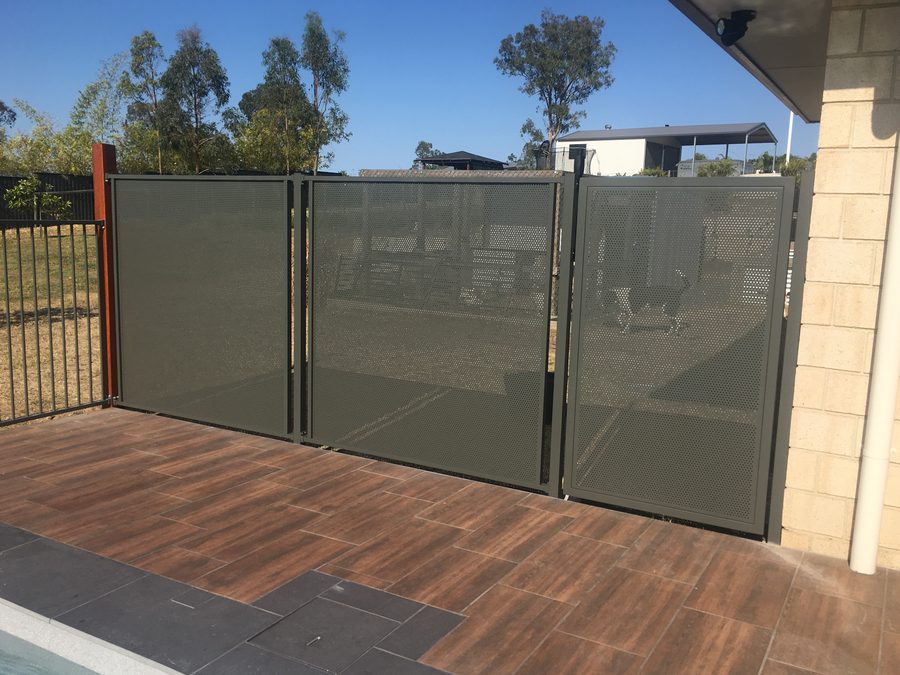 Custom design pool fencing in Textured Monument, Gold Coast