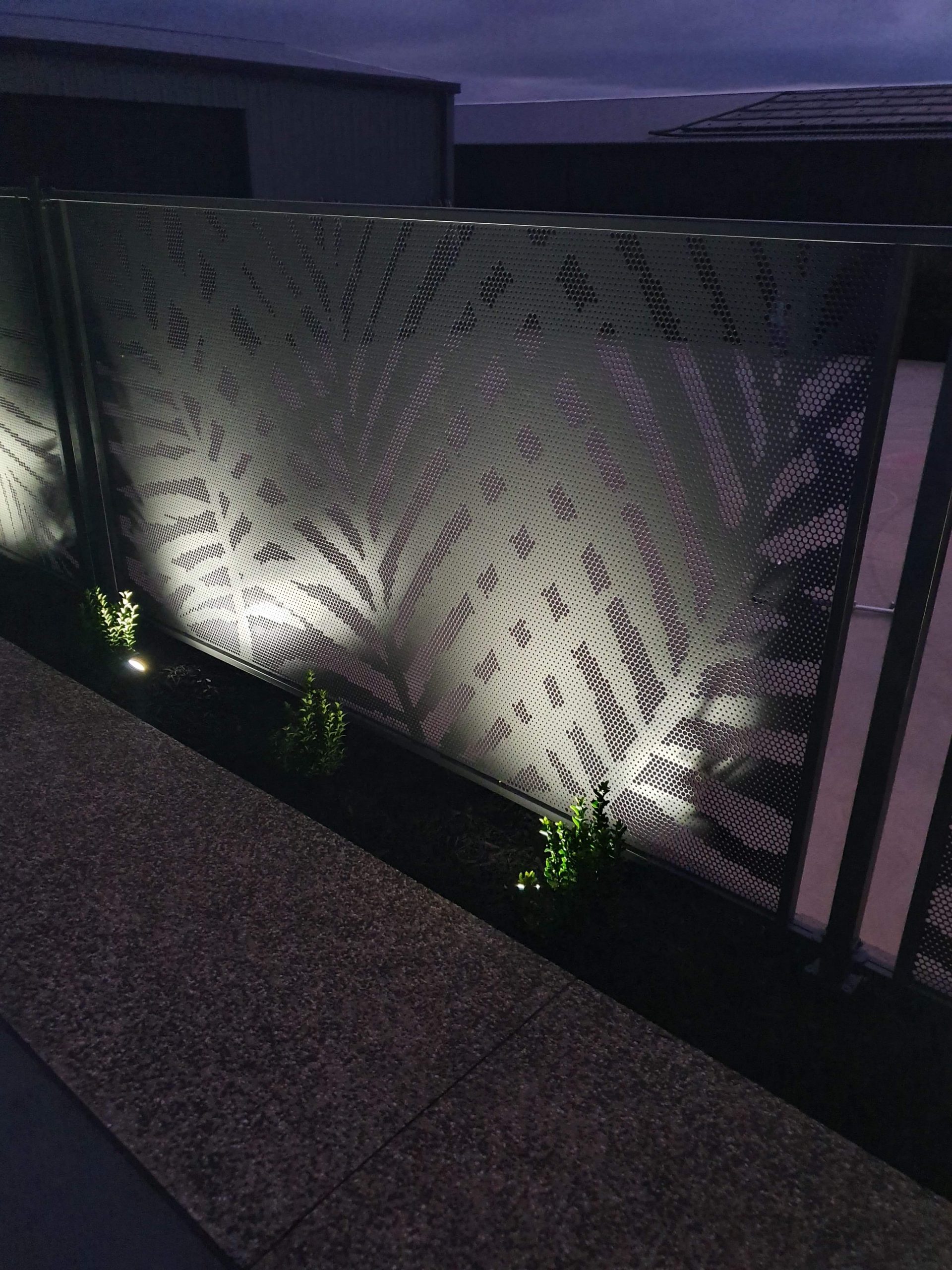 Palmy design fencing in Textured Monument, Victoria