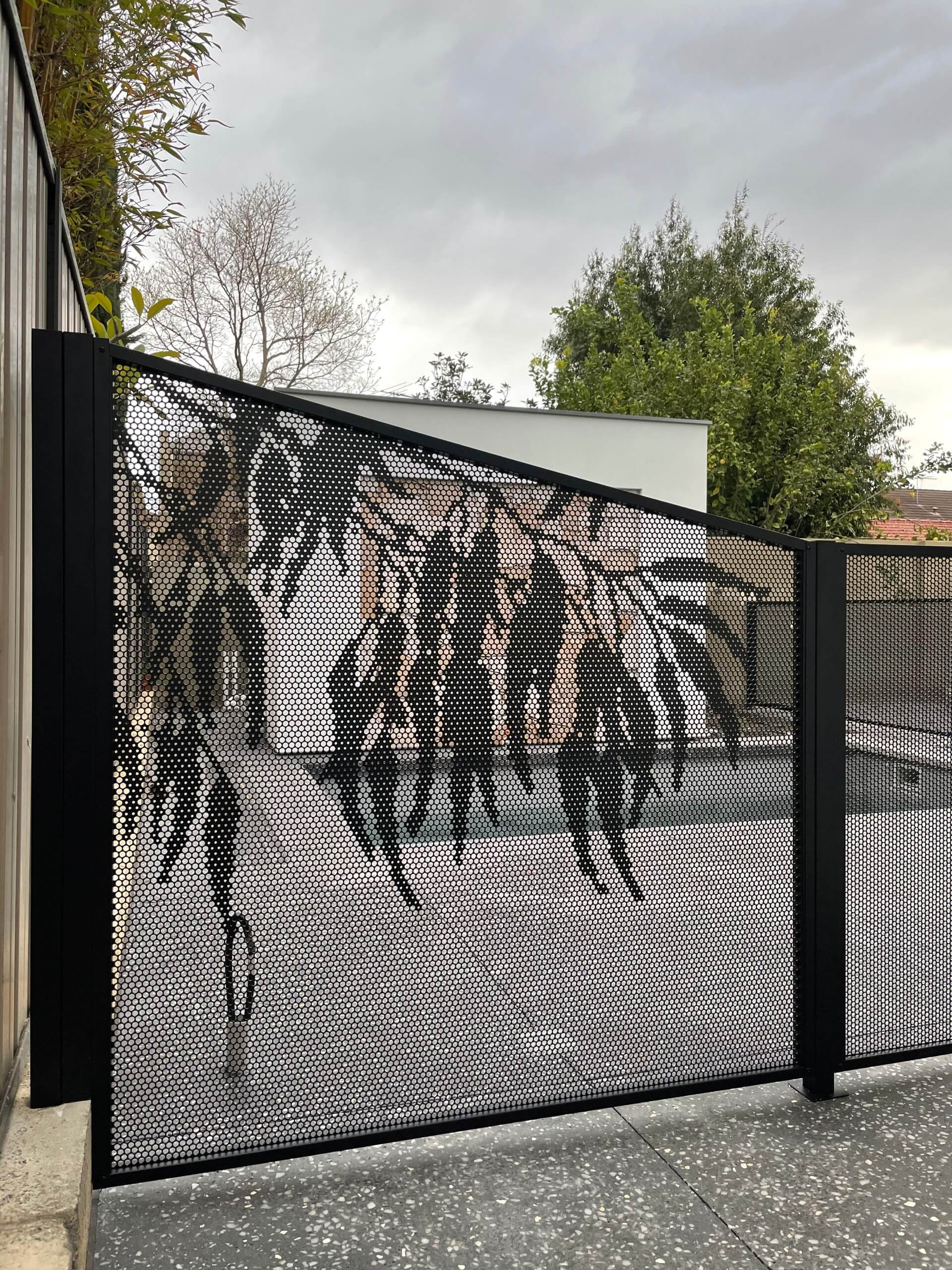 Textured Black pool fencing, Mount Pleasant WA