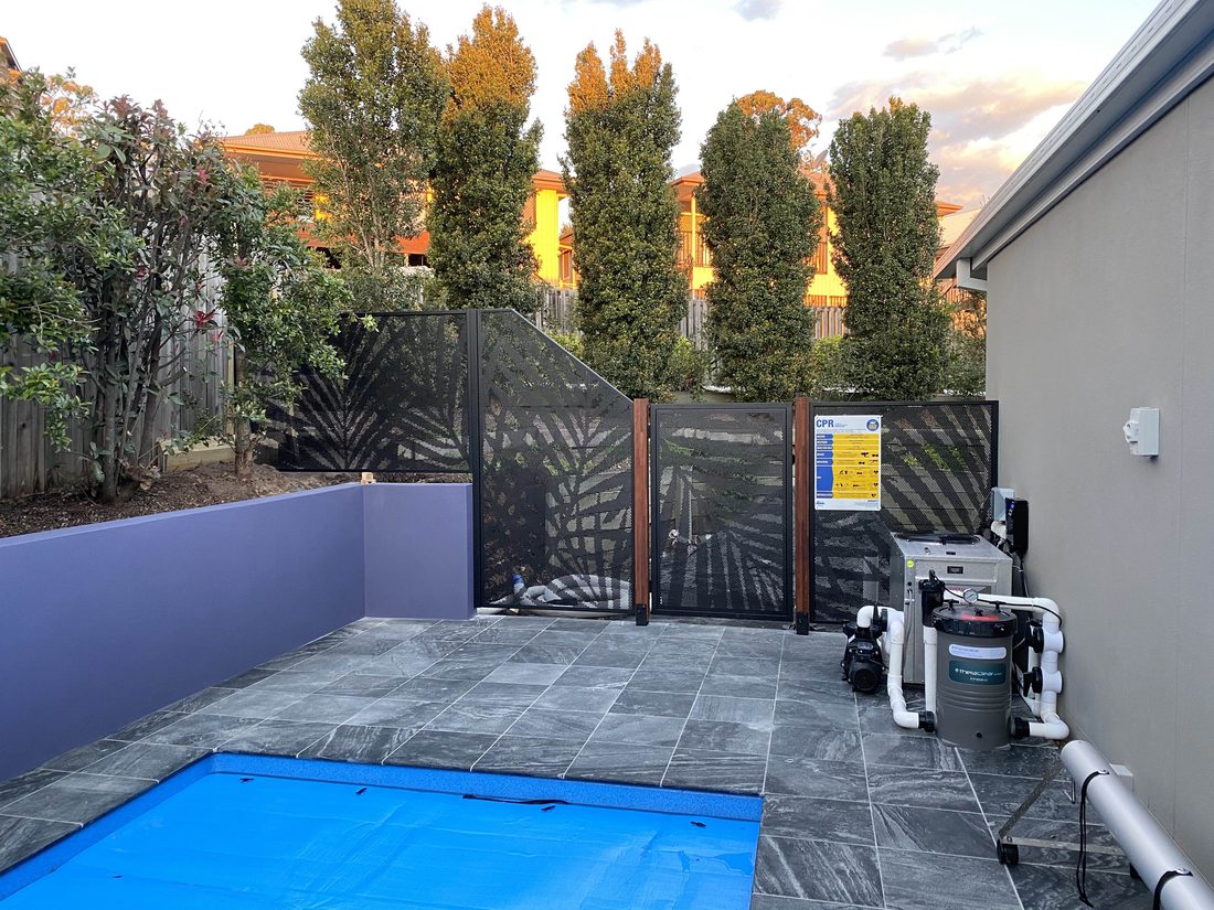 Pool Perf perforated pool fencing installed in Gold Coast
